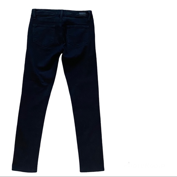 PAIGE Skyline Ankle Peg Jeans in Black Galaxy with Silver Studs Size 27 - Picture 3 of 9